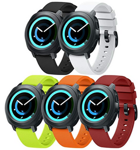ANCOOL Compatible Gear Sport Band Replacement 20mm Silicone Watch Band Compatible Samsung Gear Sport/Galaxy Watch (42mm)/Ticwatch E/Ticwatch 2/Vivoactive 3 Watch